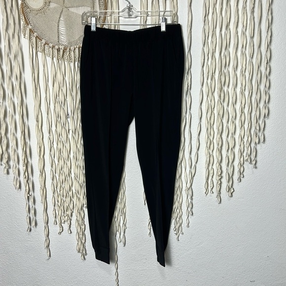 Brochu Walker Pants - Brochu Walker Crepe Polyester Blend Black Pull On Pants Size Small